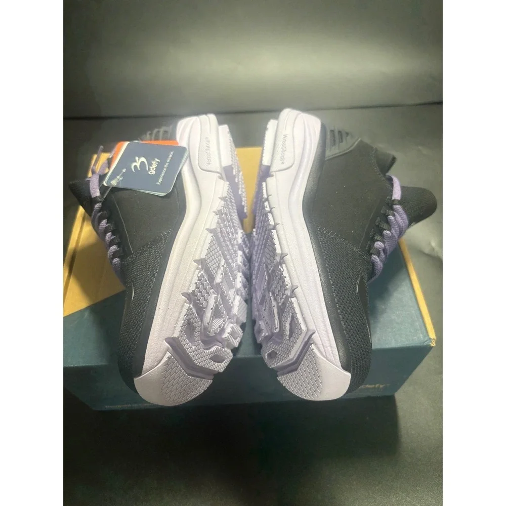 Gravity Defyer MATeeM Black‎ Purple VersoShock Walking Shoes TB9036FLP Women's 7